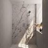 BrauerCarving 5-CE-143 thermostatic concealed rain shower 3-way diverter SET 47 chrome