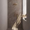 Brauer Carving 5-GG-098 thermostatische inbouw regendouche SET 02 goud geborsteld PVD