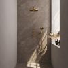 Brauer Carving 5-GG-106 thermostatische inbouw regendouche SET 10 goud geborsteld PVD
