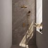 Brauer Carving 5-GG-142 thermostatische inbouw regendouche 3-weg omstelling SET 46 goud geborsteld PVD