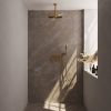 Brauer Carving 5-GG-189 thermostatische inbouw regendouche met drukknoppen SET 54 goud geborsteld PVD