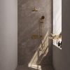 Brauer Carving 5-GG-204 thermostatische inbouw regendouche met drukknoppen SET 69 goud geborsteld PVD