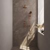Brauer Carving 5-GK-115 thermostatische inbouw regendouche SET 19 koper geborsteld PVD
