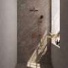 Brauer Carving 5-GK-140 thermostatische inbouw regendouche 3-weg omstelling SET 44 koper geborsteld PVD