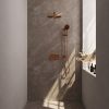 Brauer Carving 5-GK-203 thermostatische inbouw regendouche met drukknoppen SET 68 koper geborsteld PVD