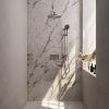 Brauer Carving 5-NG-203 thermostatische inbouw regendouche met drukknoppen SET 68 RVS geborsteld PVD
