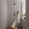 Brauer Carving 5-S-107 thermostatische inbouw regendouche SET 11 mat zwart