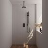 Brauer Carving 5-S-137 thermostatic concealed rain shower 3-way diverter SET 41 matte black