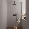 Brauer Carving 5-S-189 thermostatic concealed rain shower with push buttons SET 54 matte black