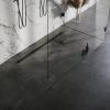 Brauer DR-SRF140S douchegoot met standaard rooster en flens 7 x 140cm mat zwart