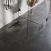 Brauer DR-SRF60S douchegoot met standaard rooster en flens 7 x 60cm mat zwart