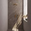 Brauer Edition 5-GG-051 thermostatic concealed rain shower 3-way diverter SET 28 gold brushed PVD