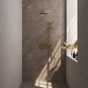 Brauer Edition 5-GG-174 thermostatic concealed rain shower with push buttons SET 63 gold brushed PVD