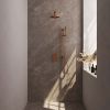 Brauer Edition 5-GK-064 thermostatic concealed rain shower 3-way diverter SET 37 copper brushed PVD