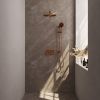 Brauer Edition 5-GK-179 thermostatic concealed rain shower with push buttons SET 68 copper brushed PVD