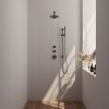 Brauer Edition 5-GM-032 thermostatic concealed rain shower SET 13 gunmetal brushed PVD