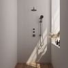 Brauer Edition 5-GM-080 thermostatic concealed rain shower SET 21 gunmetal brushed PVD
