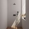 Brauer Edition 5-S-168 thermostatic concealed rain shower with push buttons SET 57 matt black
