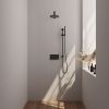 Brauer Edition 5-S-172 thermostatic concealed rain shower with push buttons SET 61 matt black