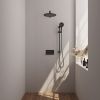 Brauer Edition 5-S-179 thermostatic concealed rain shower with push buttons SET 68 matt black