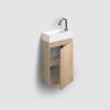 Clou InBe IB0716703663 Unterschrank für Flush 3 und InBe set 3 Handwaschbecken, Eiche griechisch