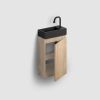 Clou InBe IB0716703663 Unterschrank für Flush 3 und InBe set 3 Handwaschbecken, Eiche griechisch