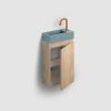 Clou InBe IB0716703663 Unterschrank für Flush 3 und InBe set 3 Handwaschbecken, Eiche griechisch