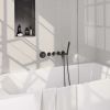 Brauer Carving 5-GM-093 thermostatic concealed bath mixer SET 01 gunmetal brushed PVD