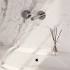 Brauer Edition 5-CE-083-S1-65 concealed basin mixer with straight spout and rosettes model E2 chrome