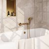 Brauer Edition 5-GG-047 thermostatic concealed bath mixer SET 02 gold brushed PVD
