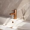 Brauer Edition 5-GK-001 low body basin mixer model A copper brushed PVD