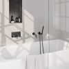 Brauer Edition 5-GM-210 thermostatic concealed bath mixer with push buttons SET 03 gunmetal brushed PVD