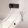 Brauer Edition 5-S-083-S1 inbouw wastafelmengkraan met rechte uitloop en afdekplaat model E2 mat zwart