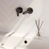 Brauer Edition 5-S-083-S4-65 concealed basin mixer with straight spout and rosettes model D2 matt black