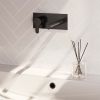 Brauer Edition 5-S-083-S4 Unterputz-Waschtischbatterie mit geradem Auslauf und Abdeckplatte Modell D2 mattschwarz