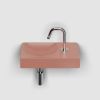 Clou Vale CL034016101R fountain 38x19cm with tap hole right matt pink ceramic