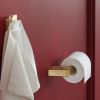 Geesa Shift Gold Brushed 919909-07-R toilet roll holder without flap (right) brushed gold