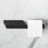 Geesa Shift Black 919924-06 toiletrolhouder zonder klep met planchet mat zwart