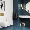 Pressalit Comfort D2 1084111-DK4999 toilet seat with cover black polygiene