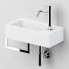 Clou Flush 3 CL031303102 aluite fountain 36cm white (with towel holder chrome)