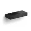 Clou Vale CL0330162R Handwaschbecken 45x19cm ohne Hahnloch rechts aus mattschwarzer Keramik