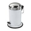 Decor Walther 0608173 TE 30 pedal bin 31xø17cm stainless steel polished/ white