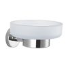 Decor Walther Basic 0530700 BA WSS soap holder white satin glass/ chrome