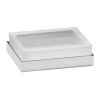 Decor Walther Bloque/ Corner 0562634 CO STS soap dish white satin glass/ brushed nickel