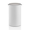 Decor Walther 0971155 Stone BEMD waste bin with swing lid stainless steel brushed/ white