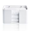 Decor Walther 0974254 Stone WPTB Halter für Gästehandtücher oder Papierhandtücher weiß/ chrom