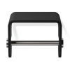 Decor Walther 0974565 Stone TPH4 toiletrolhouder mat zwart/ RVS geborsteld
