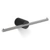 Decor Walther 0974965 Stone TPH2 Toilettenpapierhalter mattschwarz/ Edelstahl gebürstet