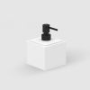 Decor Walther Brownie 0937250 BROWNIE SSP soap dispenser standing faux leather white