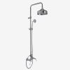 Fima Carlo Frattini Herend F54052SN surface mounted shower valve 2 handle with shower set brushed nickel